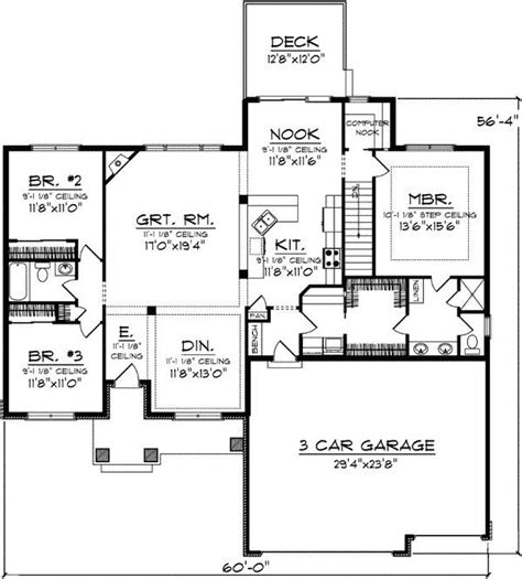 House plans on a single level, one story, in styles such as craftsman, contemporary, and modern farmhouse. Unique One Level House Plans With No Basement - New Home ...