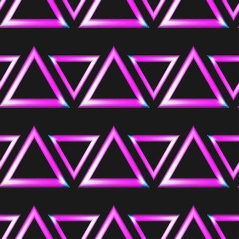 Premium Vector Pattern Neon Triangles