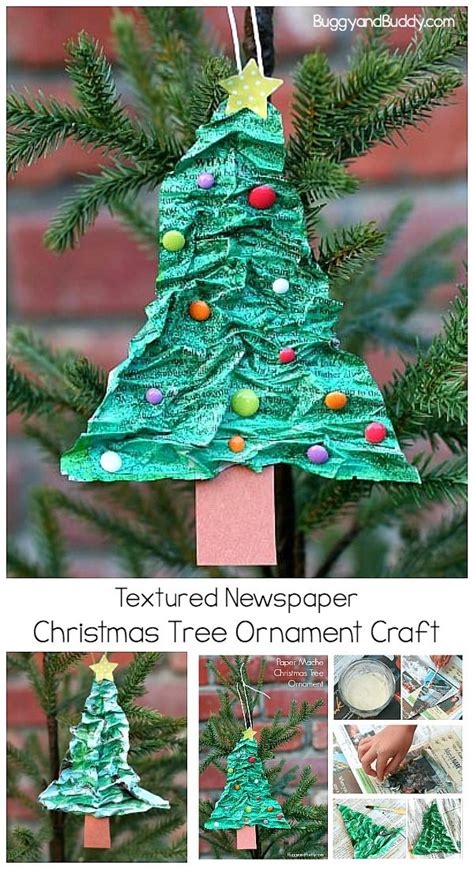 Homemade Christmas Tree Ornament Using Newspaper And Flour Christmas