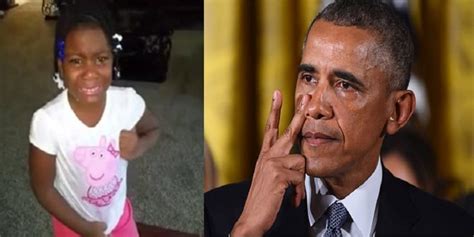 Une fillette pleure pour Obama il la console en retour Vidéo AfrikMag