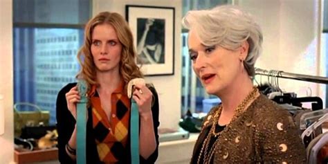 The Infamous Devil Wears Prada Cerulean Scene Was Almost About Plaid Hellogiggles