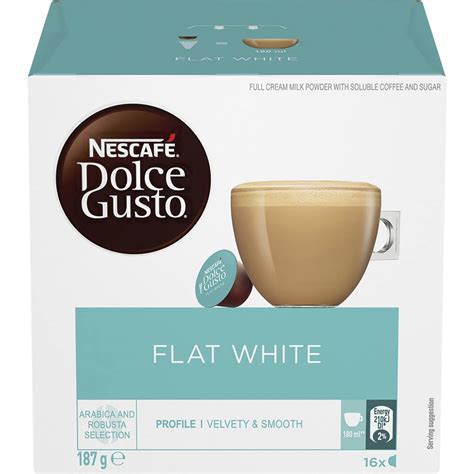 Nescafe Dolce Gusto Flat White Coffee Pods 16 Pack Woolworths