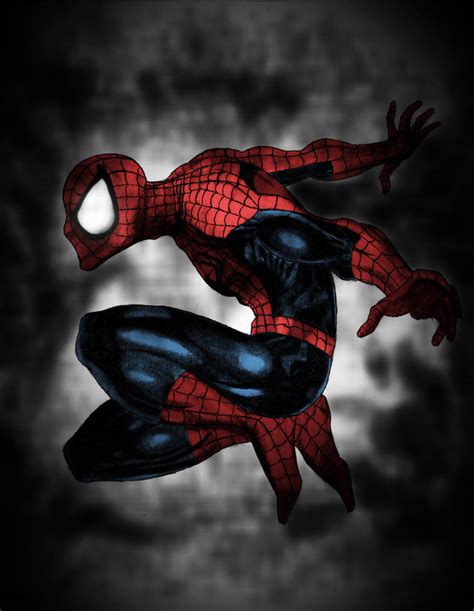 Spider Man Colored In Photoshop By Sicslipknotmaggot On Deviantart