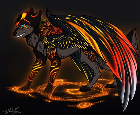 Fire Wolf God Adopt Auction Closed By Shiinrai On Deviantart