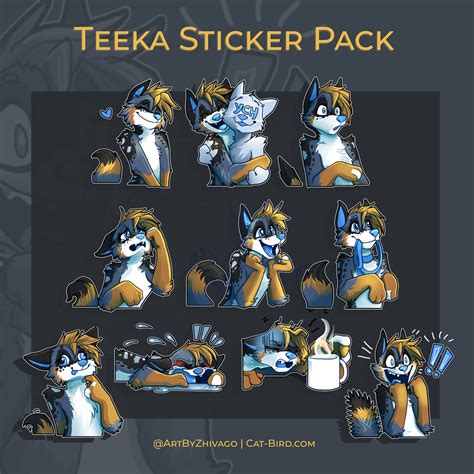 telegram sticker pack for teeka — weasyl