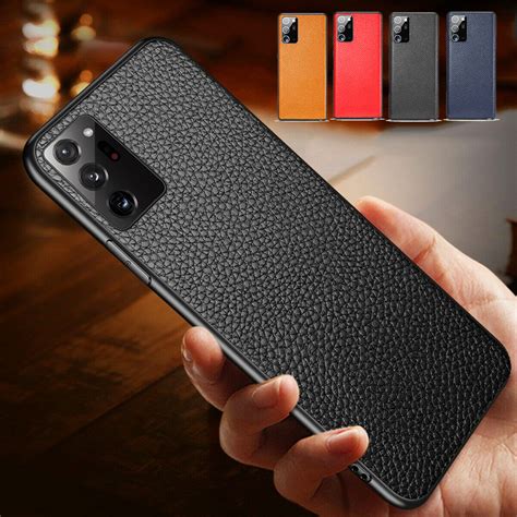 For Samsung Galaxy Note 20 Ultra20 5g Luxury Slim Leather Back Phone