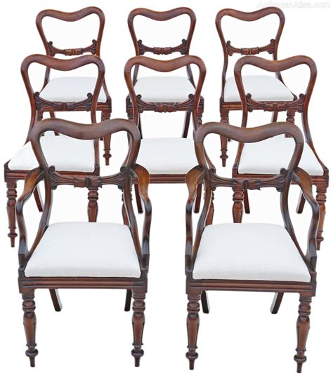Antique Set Of 8 Mahogany Dining Chairs Antiques Atlas