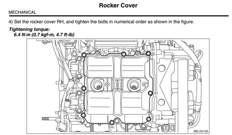 09 13 2011 Valve Cover Torque Specs And Tightening Sequence