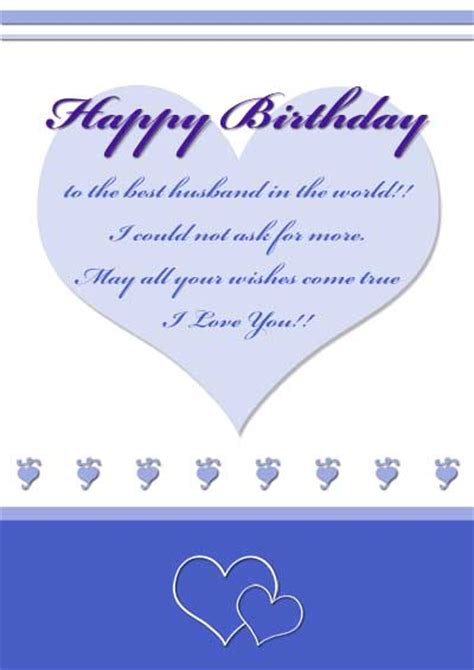 10 Best Images Of Birthday Cards Husband Printable Love Free