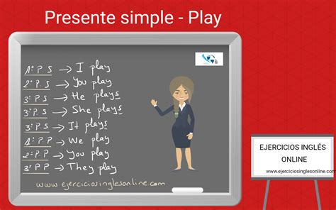 Presente Simple Conjugación Verbo Play Ejercicio Ejercicios