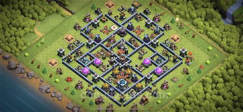 Farming Base Th13 With Link Hybrid Anti Everything Clash Of Clans