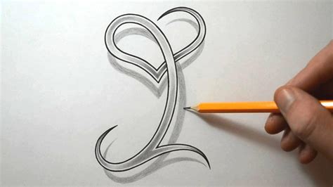 Combining the initials l and b into one design. Drawing the Letter I with a Heart Combined | Art ... Tutorial | Pinterest | Tattoo