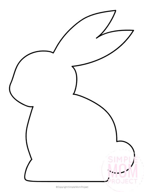 printable bunny rabbit templates easter bunny crafts easter