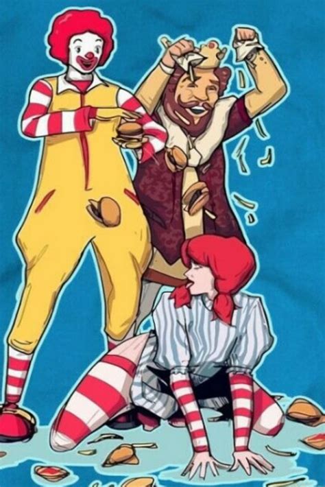 Ronald Mcdonald Burger King And Wendy T Shirt Mens Tshirts Tshirt