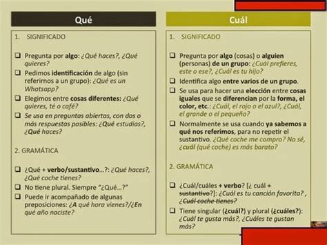 Difference Between Qué And Cuál Spanish In Spain Tía Tula Spanish