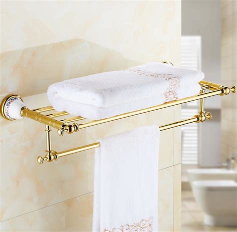 2016 Luxury Gold Design Towel Rackmodern Bathroom Accessories Towel