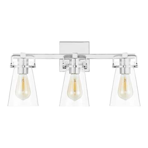 Home Decorators Collection Stonedale 20 In 3 Light Chrome Vanity Light