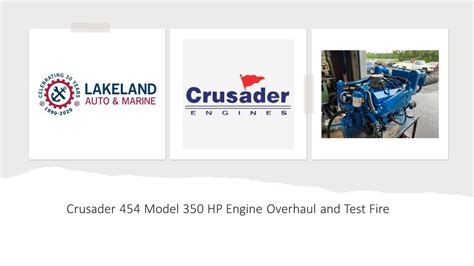 Crusader 454 Model 350 Hp Marine Engine Overhaul And Test Fire Youtube