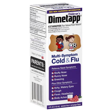 Dimetapp Cold And Cough For Children 4 Oz