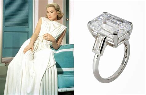 Grace Kelly Engagement Ring Real Engagement Rings Prince Of Monaco Classical Hollywood Cinema