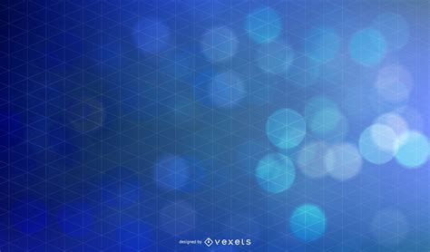 Abstract Blue Bokeh Background Vector Download