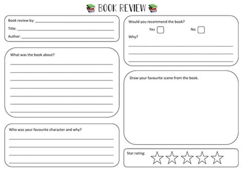 Book Review Template | Teaching Resources