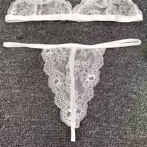 Sissy Sexy Lingerie Women Lady Sex Toys Lace Bikini Underwear G String