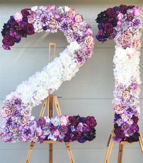 Make this very special birthday one they'll remember forever with our 21st birthday ideas. Ombré purple 21 sageflowercrowns | 21st birthday ...