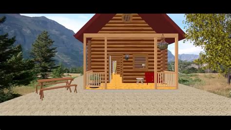 Conestoga Log Cabin Kit Tour Vacationer 17 X 31 With 2 Br 1 Ba