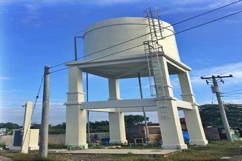 Construction Of Gallons Elevated Water Tank Cyberage Construction Corporation
