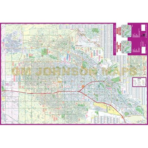 Boise Caldwell Nampa Meridian Idaho Street Map Gm Johnson Maps