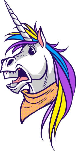 Royalty Free Angry Unicorn Clip Art Vector Images And Illustrations Istock
