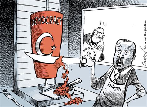 Erdogan, der beim erstmaligen abdruck der karikatur noch ministerpräsident war, wolle ablenken von. New York Times'ın gözünden Erdoğan: 'Demokrasi kesen ...