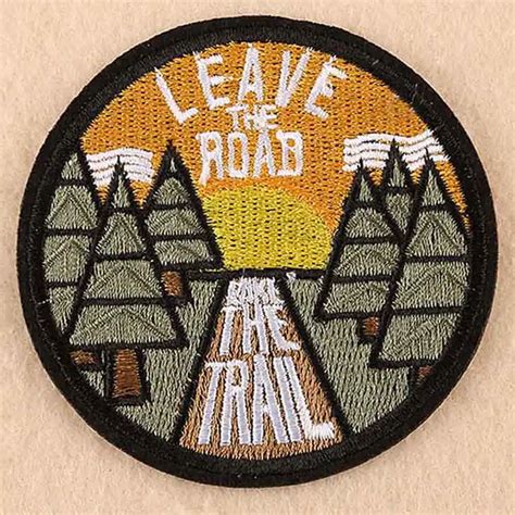 Go Outdoors Hiking Patch Embroidered Patches For Jackets Mountains