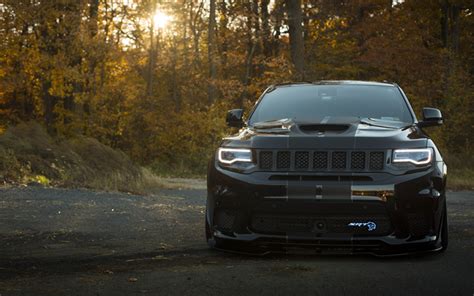 Download Wallpapers 4k Jeep Grand Cherokee Trackhawk 2022 Front View