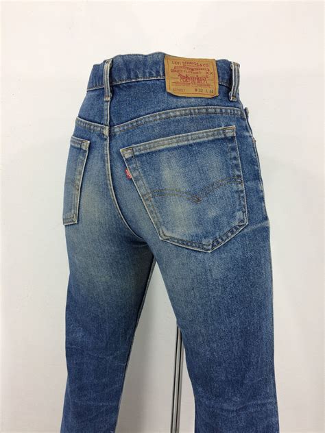 sz 31 vintage levis 517 women s faded jeans w31 l33 high etsy faded jeans tall jeans levi