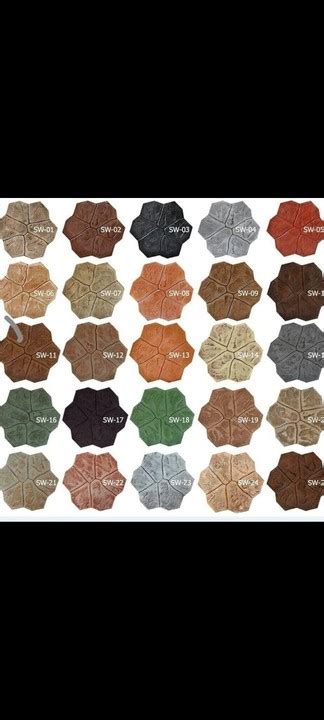 Increte Release Color Chart