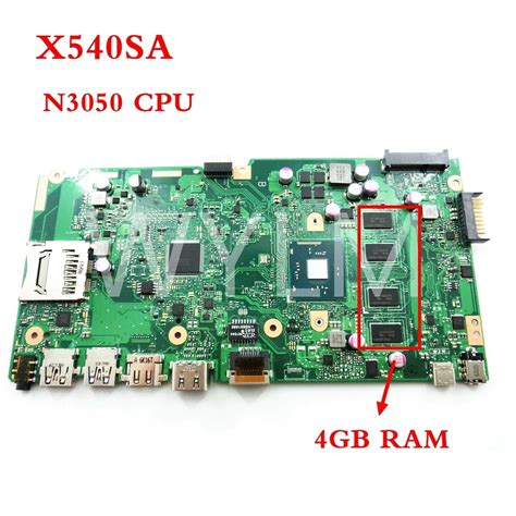 X540sa Onboard N3050 Cpu Ddr3 4gb Memory Mainboard For Asus X540s