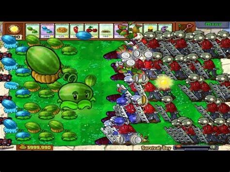 Plants Vs Zombies Hack Melon Pults Vs 99999 Ladder Zombies And Conehead
