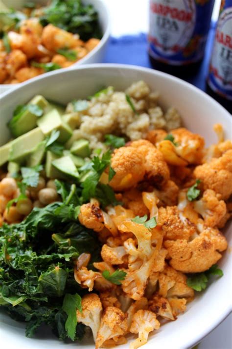 Lots of people make cauliflower wings for game day, but i think spicy cauliflower in bowl form is just a whole other level of goodness. Spicy Cauliflower Power Bowl - pumpkinandpeanutbutter ...