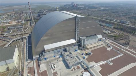 The chernobyl dome was unveiled this week (image: New Sarcophagus for the Chernobyl Nuclear Power Plant ...