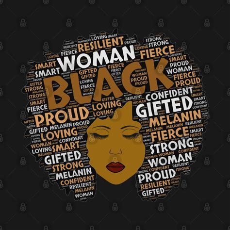 Words In Afro Art Brown Letters Black Women Afro T Shirt Teepublic