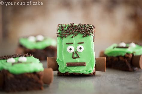 Frankenstein Brownies That Are Almost Too Cute To Eat Your Cup Of