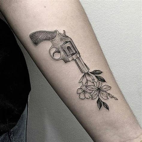 Girl Shooting Gun Tattoo Tatto Pictures
