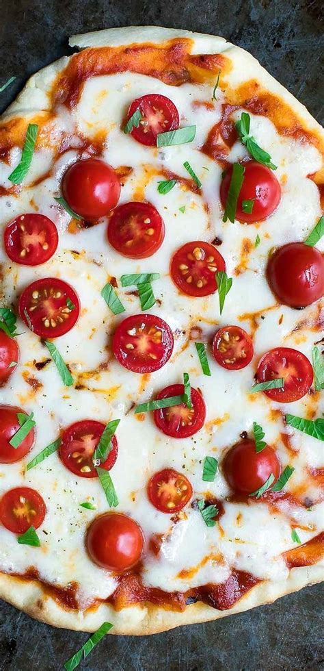Margherita Flatbread Pizza Recipe Peas And Crayons Recipe In 2020