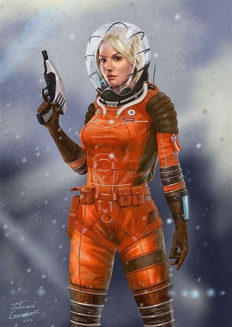 Space Girl By Jahmani Sci Fi Girl Astronaut Art Space Fashion Space