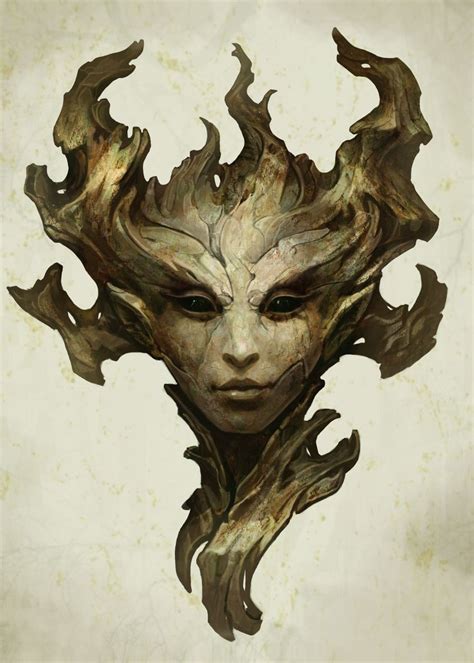 Dryad Portrait Poster By Yasen Stoilov Displate Dryads Concept