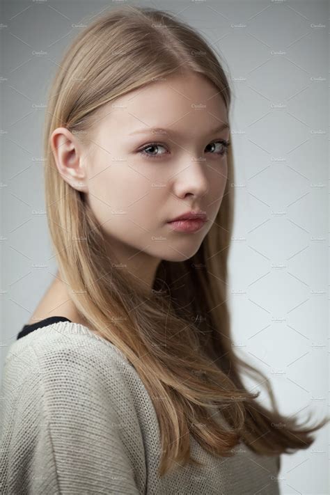 Beautiful Teen Girl Portrait Beauty And Fashion Photos Creative Market