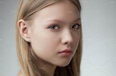 teen girl beautiful portrait blond stock model beauty name her fashion very