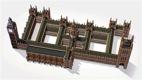 3d Model Palace Of Westminster House Of Parlament 3d Models Vr Ar